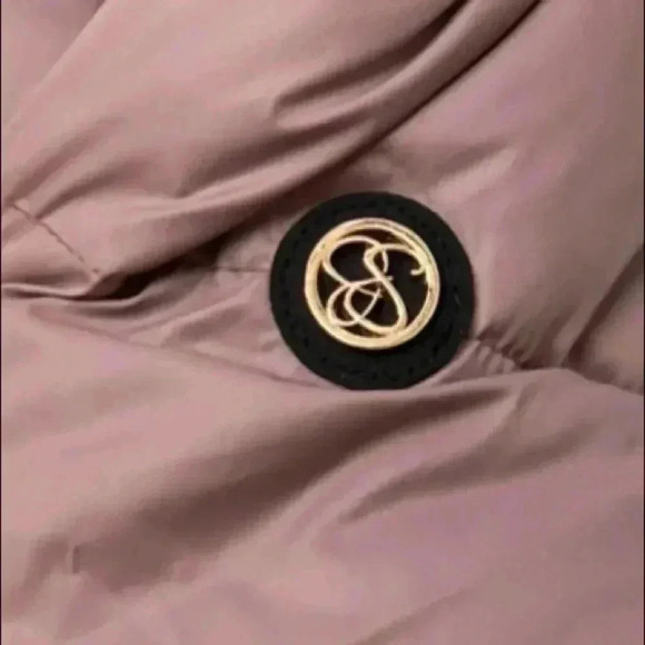 🆕Jessica Simpson Dusty Pink Quilted Puffer Long Coat M🆕 - Picture 11 of 16